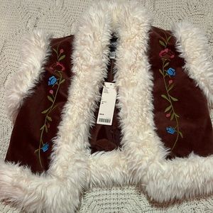 Urban outfitters faux fur vest